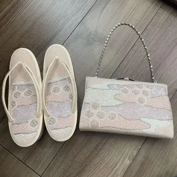 조리 백과 클러치 백 세트, 전체 비즈 디자인