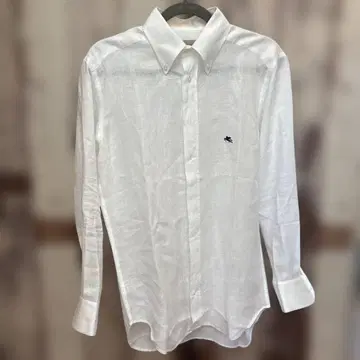 에트로 ETRO 화이트 린넨 긴팔 셔츠
