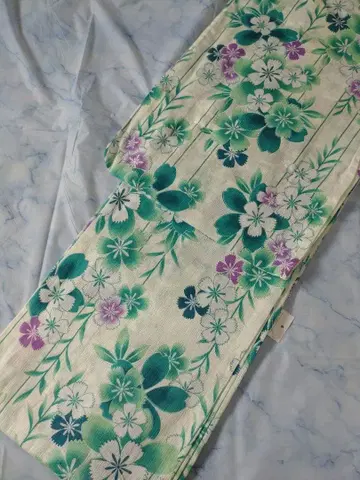 미사용 새상품 면 린넨 유카타 인기 유카타 그린