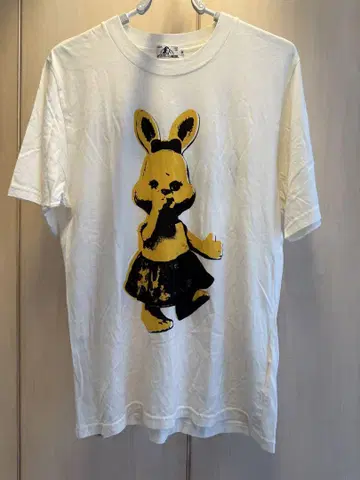 HYSTERIC GLAMOUR 토끼, 토끼 프린트 로고 티셔츠 M
