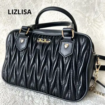 LIZLISA 리즈리사 퀼팅 리본 참 미니백 2way