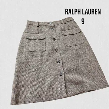 랄프 로렌 Ralph Lauren 스커트 사이즈 9 버튼 풀 오픈