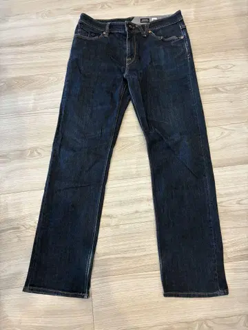 VOLCOM 브랜드 청바지 다크 블루 스트레이트