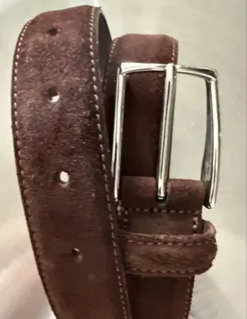 Anderson's 스웨이드 Leather 벨트 80