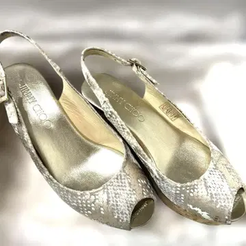 JIMMY CHOO 스네이크 스킨풍 샌들