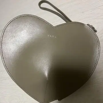 YAHKI 야키 하트 클러치백 핸드백 카키