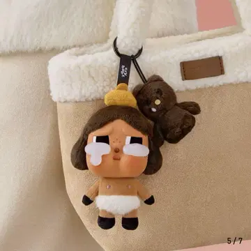 POPMART CRYBABY Crying Again 페이스 봉제 인형