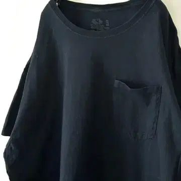 프룻 오브 더 룸 포켓 플레인 티셔츠 XL 블랙 검정 구제 의류