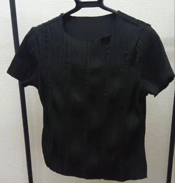 SHEIN 블랙 반팔 상의 M