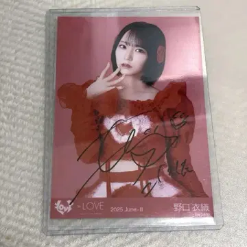 =LOVE 이코러브 노구치 이오리 친필