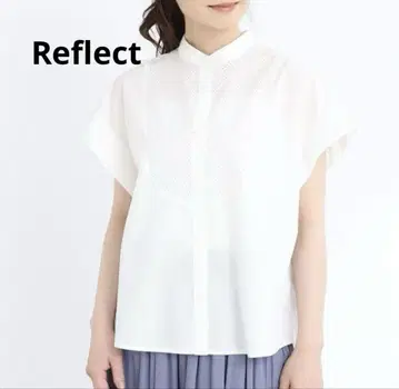 새상품급 Reflect 리플렉트 [워셔블] 컷워크 레이스 디자인 블라우스