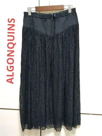 아르곤퀸 ALGONQUINS 시스루 스커트 시스루 레오파드 무늬