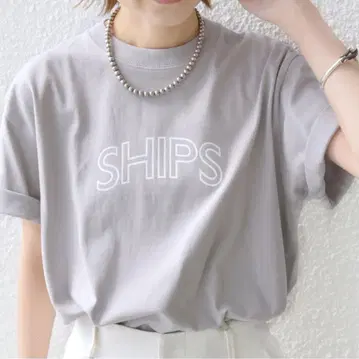 SHIPS 그레이 반팔 티셔츠