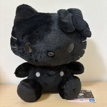헬로키티 블랙 봉제 인형 약 30cm 산리오