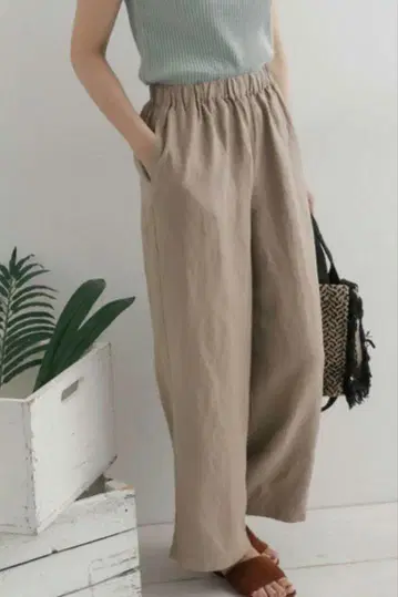 린넨 레이온 와이드 이지 팬츠 어반 리서치 도어스
