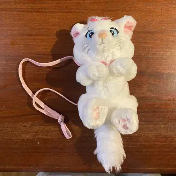 디즈니 리조트 마리 봉제 인형 스트랩이 달린 파우치