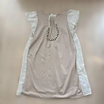 couture brooch 베이지 원피스 사이즈 38 목걸이 포함