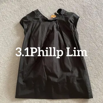 3.1 Phillip Lim 필립 림 블랙 슬리브리스 탑