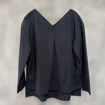 SHENERY 네이비 V넥 긴팔 셔츠 F 사이즈