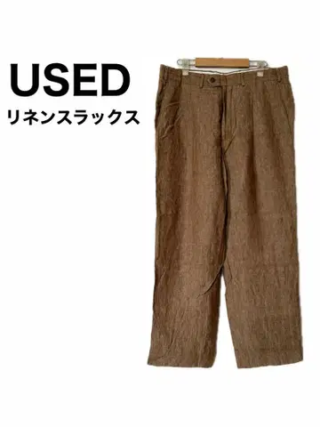 USED 구제 의류 린넨 슬랙스 린넨 팬츠