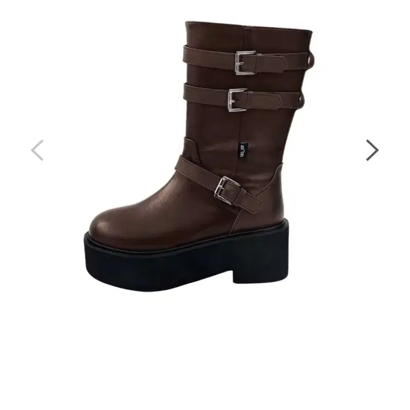 【BLACKUP】 Nighting Leather Buckle Long Boots BlackUp Nining Leather Buckle Long Boots 235 on Bunjang