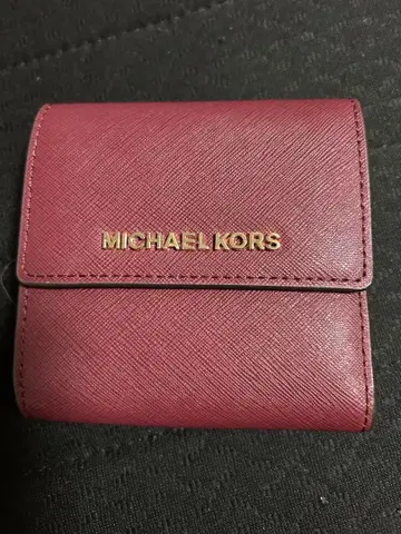 MICHAEL KORS 핑크 3단 폴더형 지갑