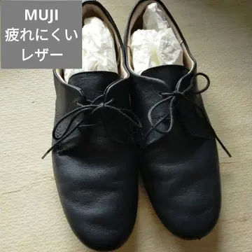 무인양품 피로하지 않는 가죽 신발 컴포트 블랙 24.5cm