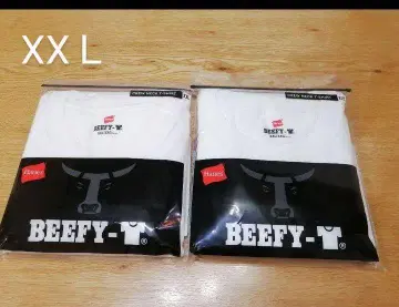 비피 2장 세트 흰색 화이트 남성용 유니섹스 티셔츠 반팔 XXL