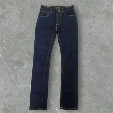 nudie jeans co 데님 스키니 W29 L32 오렌지 스티치