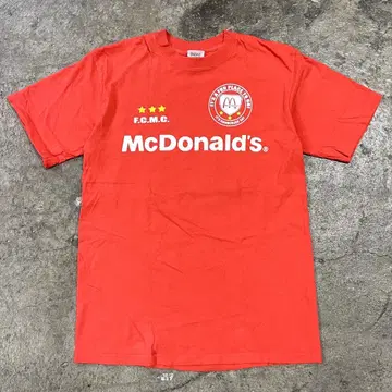 90s USA제 FC 맥도날드 티셔츠 S 기업 티셔츠 맥