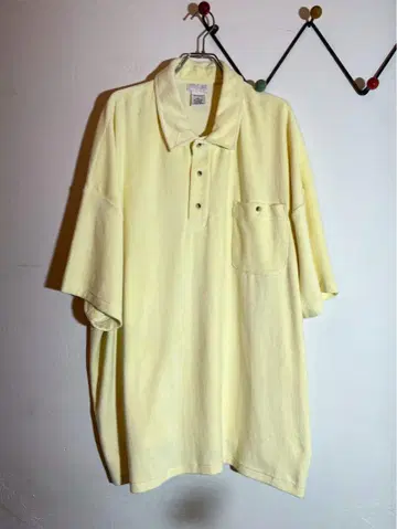 KINGSIZE 1990년대-2000년대 피케 셔츠 파일 원단 빅 사이즈