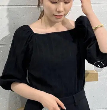 plage 18G 지가라 퍼프 슬리브 풀오버