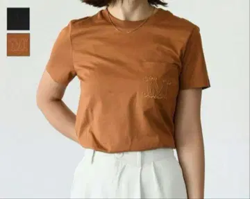 MAX MARA 가슴 포켓 로고 티셔츠