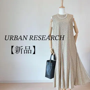 택 포함 새상품 URBAN RESEARCH 슬리브리스 머메이드 원피스
