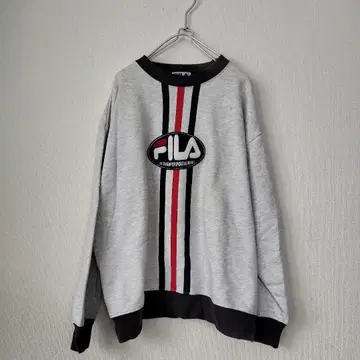 초레어 FILA 80년대 빅 로고 맨투맨 1046