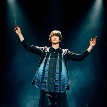 hazama 조율 셔츠 2021PC black x blue S