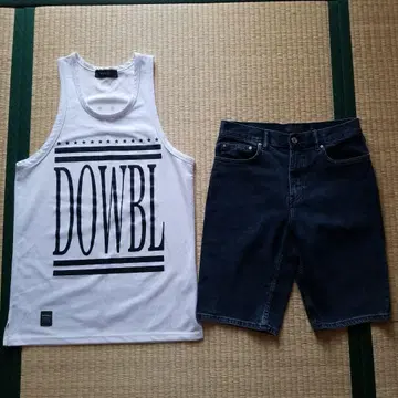 DOWEL 탱크탑+H&M 데님 팬츠
