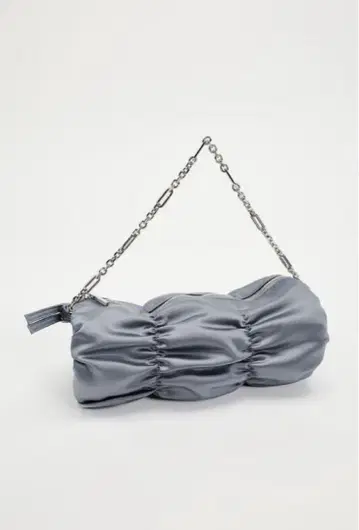 자라 gathered detail satin shoulder bag