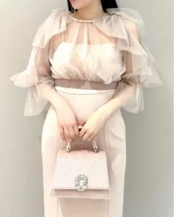SNIDEL 택 포함 새상품 스나이델 비쥬 스퀘어 백