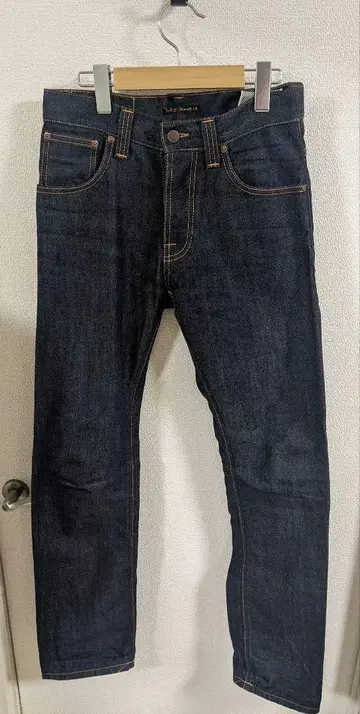 누디진 오가닉 데님 다크 네이비 사이즈 28인치 약 76cm 이탈리아제