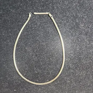 실버 스네이크 체인 초커 925 이탈리아 40cm 23g
