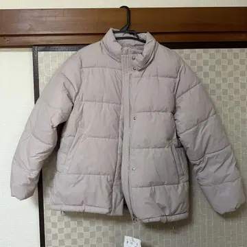 다운 자켓 얇은 베이지
