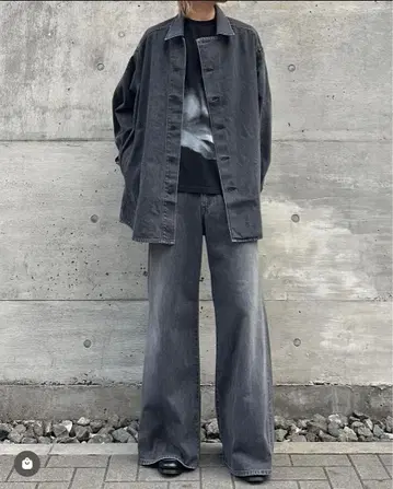 lad musician 24ss 오버사이즈 데님 셔츠 자켓