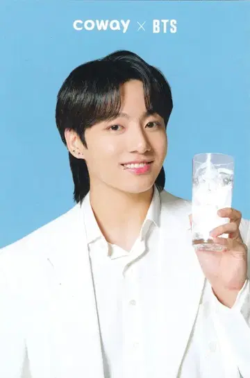 BTS coway x BTS JUNG KOOK 포토 카드 스카이블루