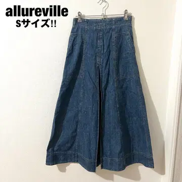 allureville 알아바일 데님 스커트 슬릿 S 코튼