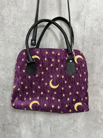 IRFAN TEXTILE 2way 숄더백 달 별 퍼플