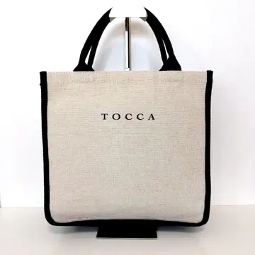 TOCCA 주트 백 베이지 & 블랙 여름 소재