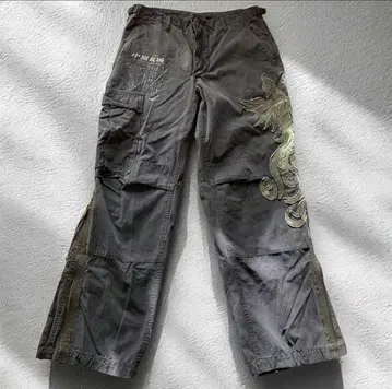 중국 장성 remake embroidery cargo pants