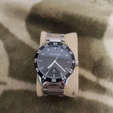 Calvin Klein 쿼츠 손목시계 실버 (배터리 방전)