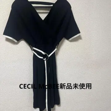 CECIL McBEE 블랙 랩 원피스 M 사이즈 새상품